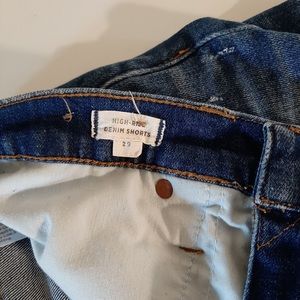 Madewell High rise shorts